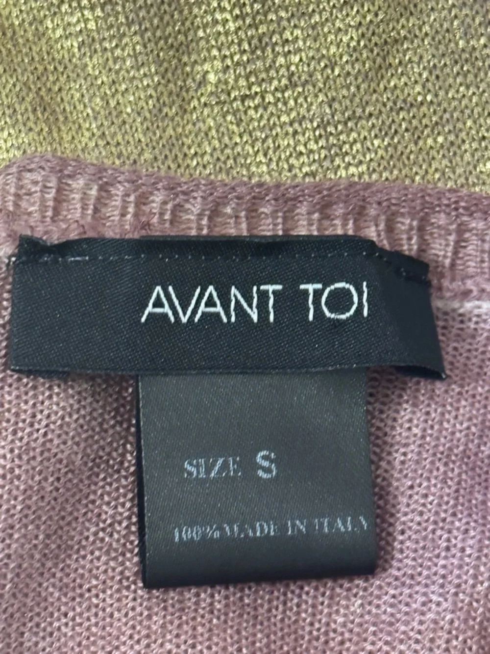 Avant Toi metallic cashmere/silk top - Picture 3 of 5